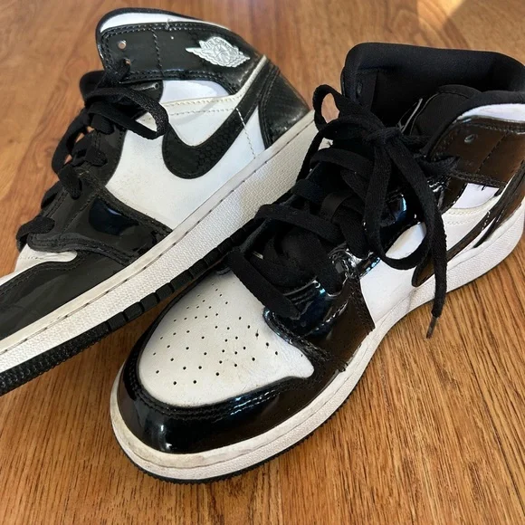 Nike Air Jordan 1 Mid SE All-Star Carbon Fiber GS 2021 DD2192-001. Size 5 Youth - Picture 10 of 14